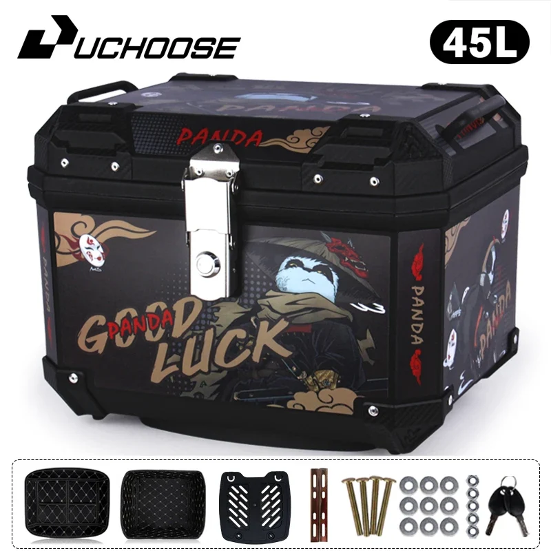 45L Motorcycle Tail Box Universal For R1200GS R1250GS F800GS F850GS G310gs F750gs Top Rear Luggage Tool Tail Box Large Capacity