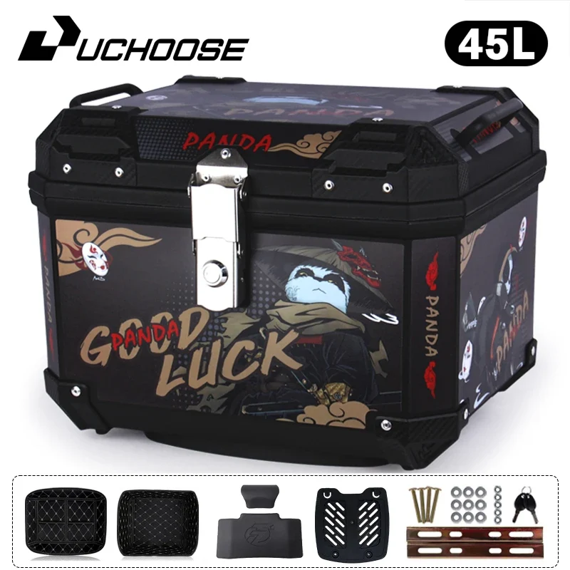 45L Motorcycle Tail Box Universal For R1200GS R1250GS F800GS F850GS G310gs F750gs Top Rear Luggage Tool Tail Box Large Capacity