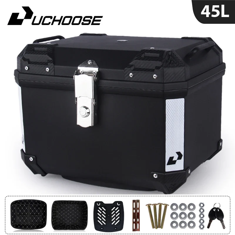 45L Motorcycle Tail Box Universal For R1200GS R1250GS F800GS F850GS G310gs F750gs Top Rear Luggage Tool Tail Box Large Capacity