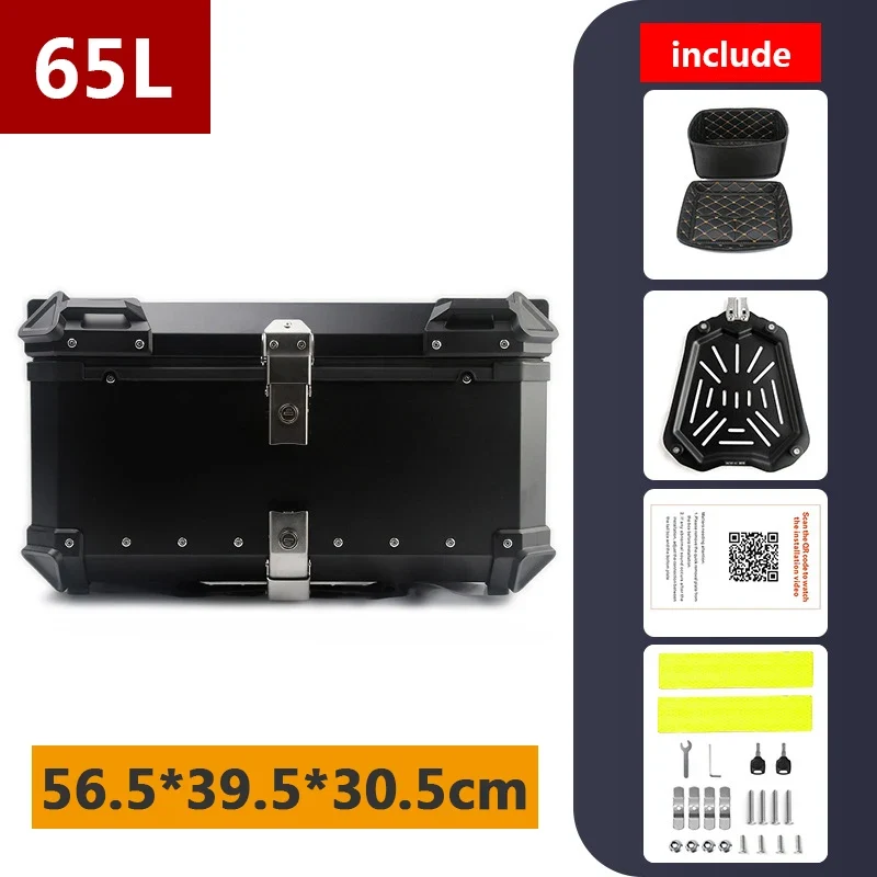 45L 55L 65L 80L 100L Aluminum Motorcycle Box Moto Top Case Rear Storage Luggage Trunk For BMW R1200GS LC R1250GS F800GS