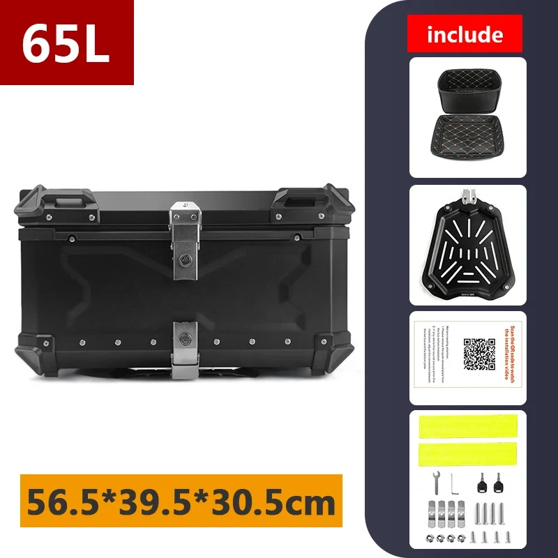 45L 55L 65L 80L 100L Aluminum Motorcycle Box Moto Top Case Rear Storage Luggage Trunk For BMW R1200GS LC R1250GS F800GS