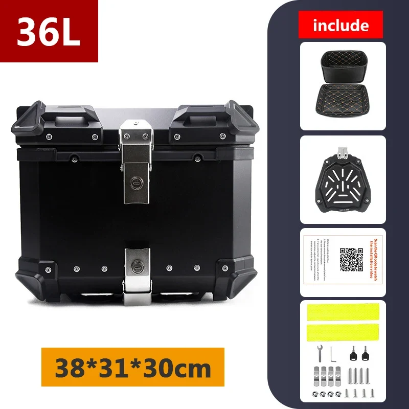 45L 55L 65L 80L 100L Aluminum Motorcycle Box Moto Top Case Rear Storage Luggage Trunk For BMW R1200GS LC R1250GS F800GS