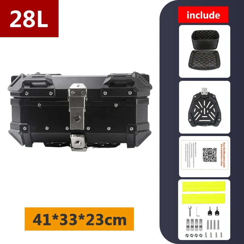 45L 55L 65L 80L 100L Aluminum Motorcycle Box Moto Top Case Rear Storage Luggage Trunk For BMW R1200GS LC R1250GS F800GS