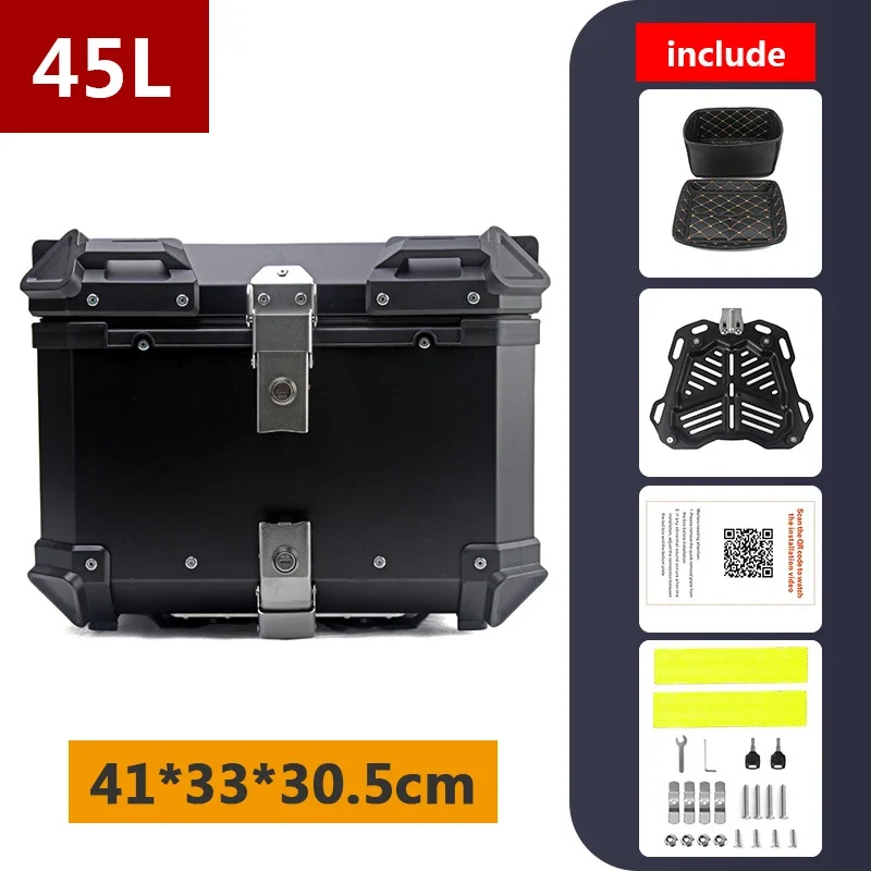 45L 55L 65L 80L 100L Aluminum Motorcycle Box Moto Top Case Rear Storage Luggage Trunk For BMW R1200GS LC R1250GS F800GS