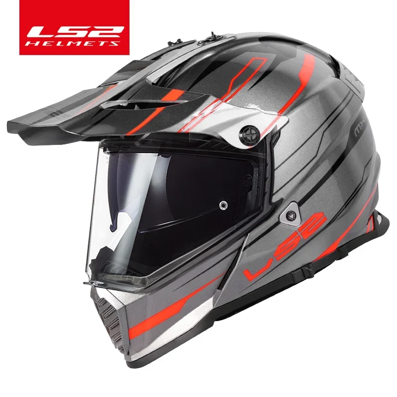 Capacete LS2 mx436 motorcross helmet ls2 pioneer evo off road helmets casco moto casque