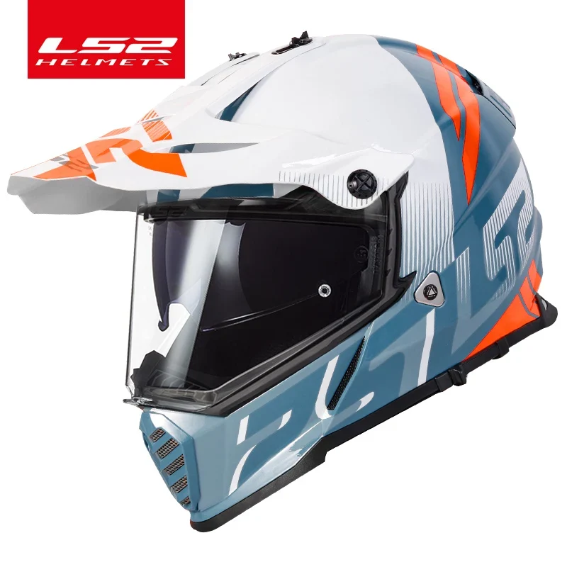LS2 PIONEER EVO Motocross Helmet double lens ls2 MX436 off-road motorcycle helmets capacete moto casco casque