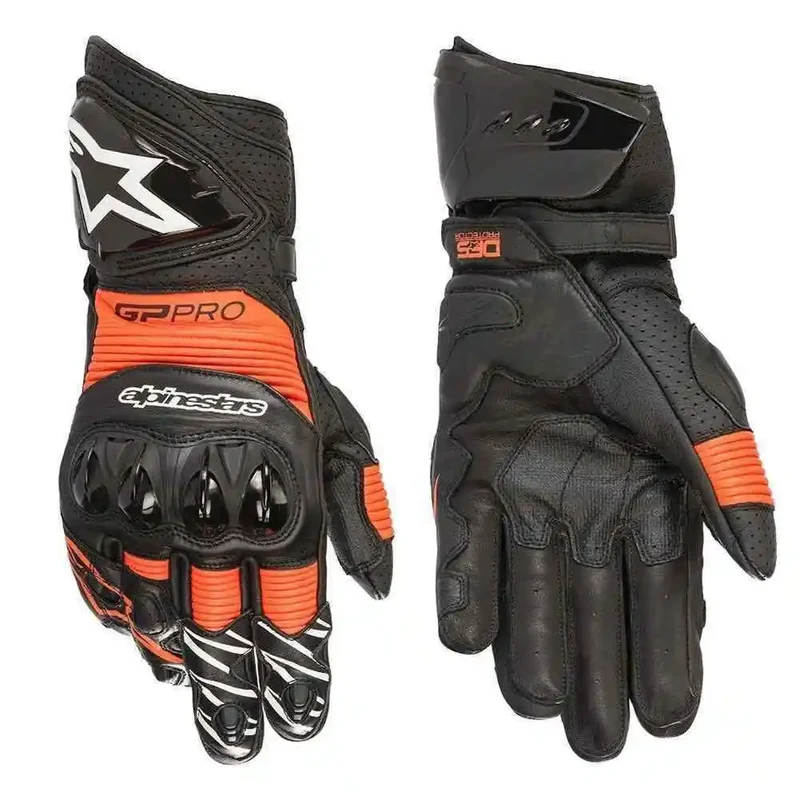 GP PRO R3 Genuine Leather Long Competitive Racing Protective Motorcycle Gloves Long Gloves