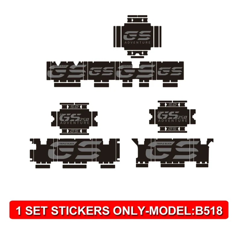 For BMW R1250GS R 1250 GS ADV Adventure Motorcycle Sticker Box Side Case Stickers Triple Black Sticker Decal 2019-2021 2022 2023