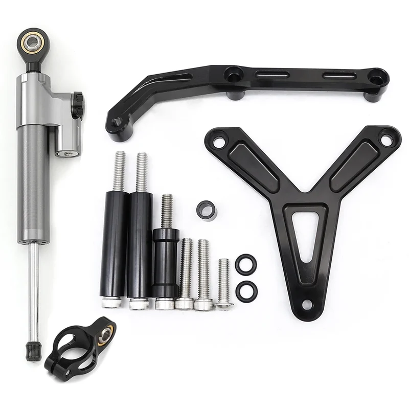 For YAMAHA Tracer 900 GT 2021 2022 2023 CNC Aluminum Carbon Motorcycle Steering Damper Stabilizer Bracket Mounting Support Kit