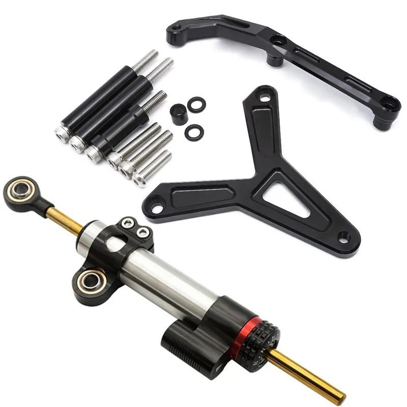 For YAMAHA Tracer 900 GT 2021 2022 2023 CNC Aluminum Carbon Motorcycle Steering Damper Stabilizer Bracket Mounting Support Kit