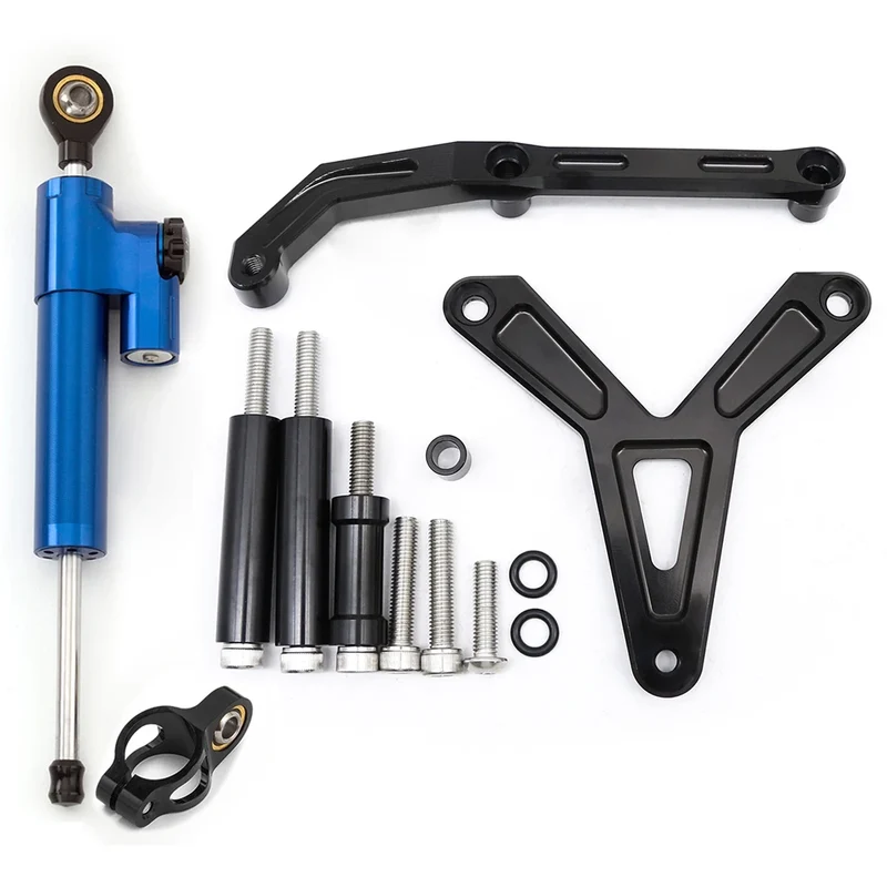 For YAMAHA Tracer 900 GT 2021 2022 2023 CNC Aluminum Carbon Motorcycle Steering Damper Stabilizer Bracket Mounting Support Kit