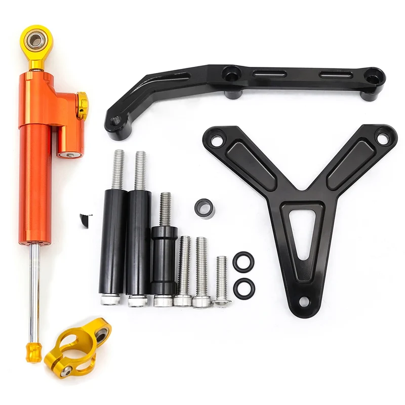 For YAMAHA Tracer 900 GT 2021 2022 2023 CNC Aluminum Carbon Motorcycle Steering Damper Stabilizer Bracket Mounting Support Kit