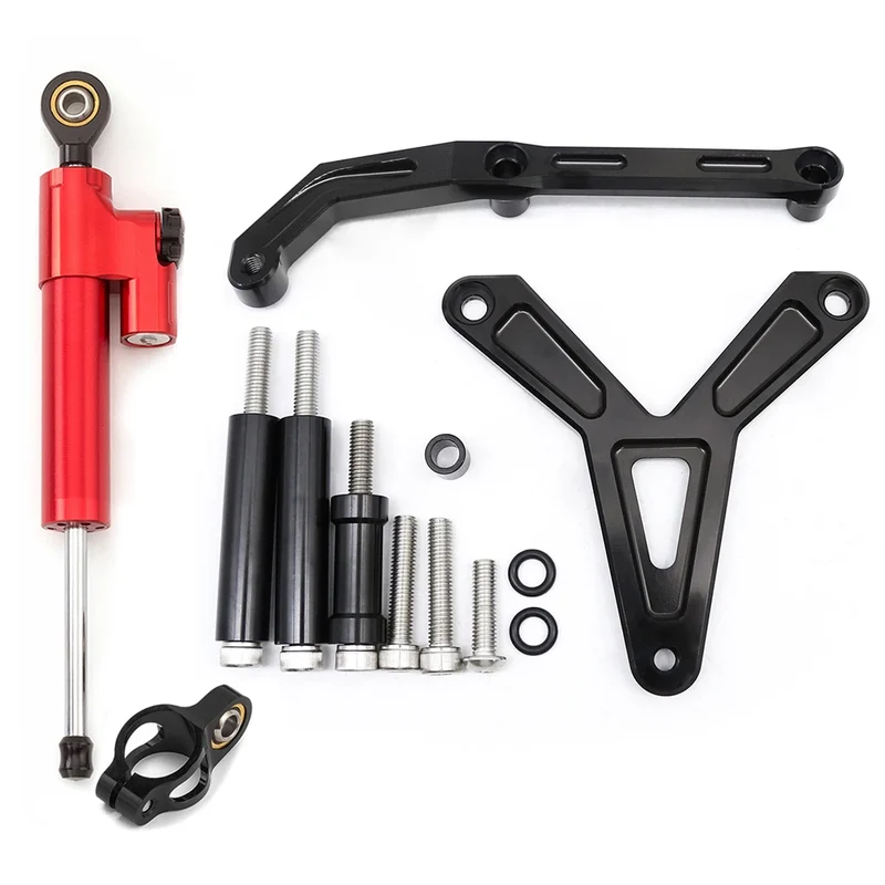 For YAMAHA Tracer 900 GT 2021 2022 2023 CNC Aluminum Carbon Motorcycle Steering Damper Stabilizer Bracket Mounting Support Kit
