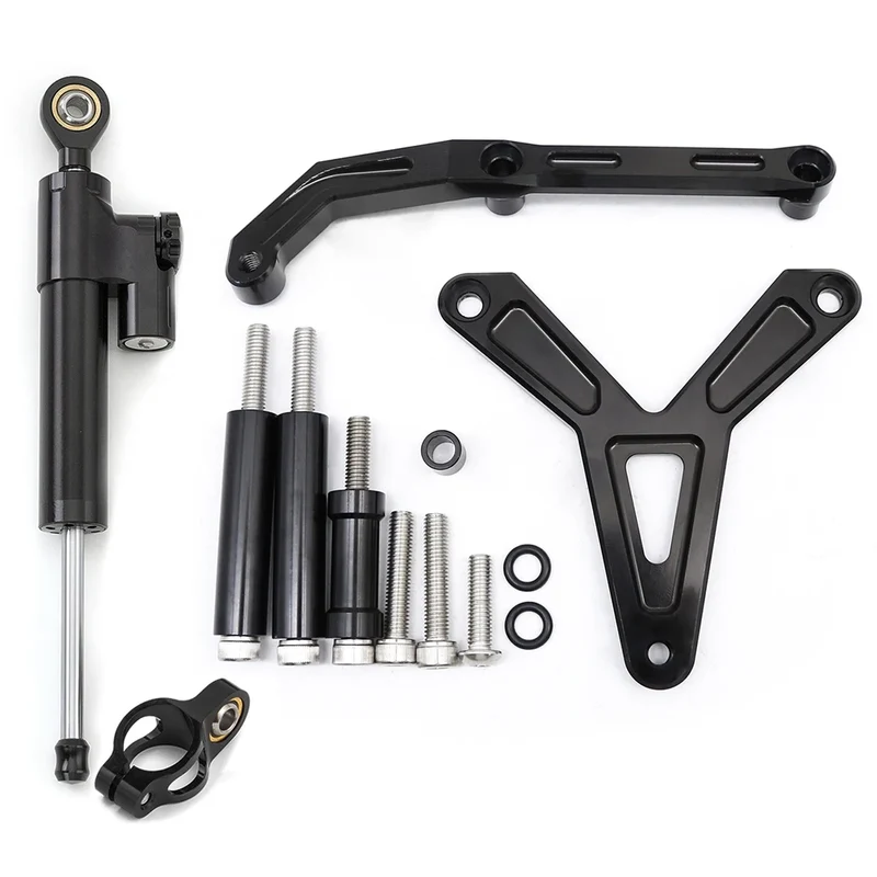 For YAMAHA Tracer 900 GT 2021 2022 2023 CNC Aluminum Carbon Motorcycle Steering Damper Stabilizer Bracket Mounting Support Kit