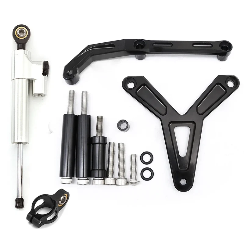 For YAMAHA Tracer 900 GT 2021 2022 2023 CNC Aluminum Carbon Motorcycle Steering Damper Stabilizer Bracket Mounting Support Kit