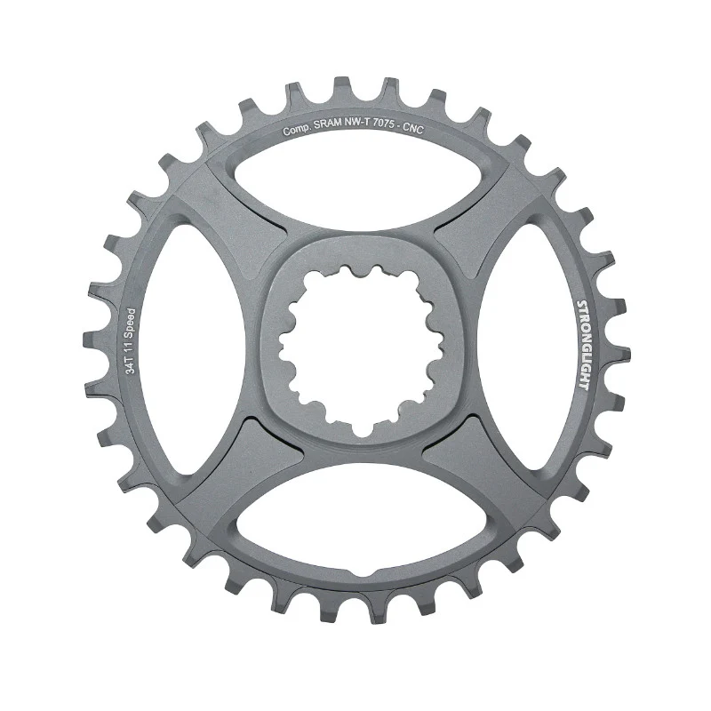 Plateau VTT Direct Mount Pour Sram Xx1-X01-X1-X0-X9 Stronglight Ht3 Mono 34 dents Noir Alu 11V. Narrow Wide (Deport 6 mm)