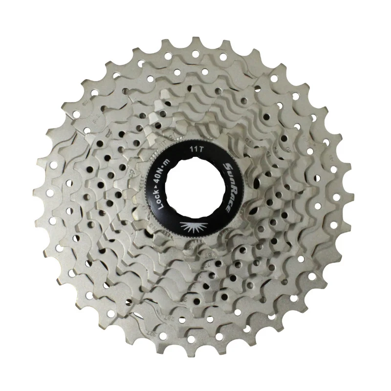 Cassette 10V. Sunrace Rs1 11-32 Route Pour Shimano (Niveau 105) Metallic Argent (Livre En Boite) (11-12-13-15-17-19-21-24-28-32)