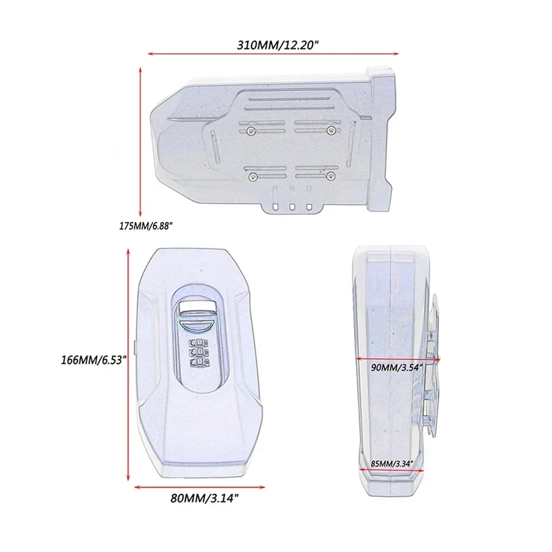 For CFMOTO 800MT MT800 650MT Motorcycle Concealed 3.8 Liters Storage Box Expedition Vehicle Universal Toolbox 800 650 MT