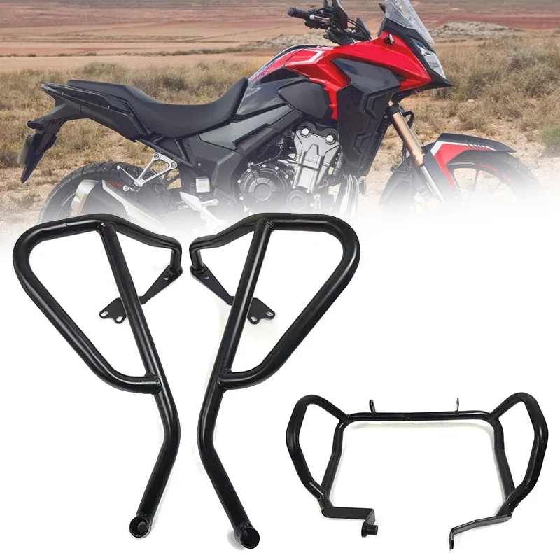 2024-2023 NX400 NX500 Motorcycle Upper Or Lower Bumper Engine Guard Crash Bar Frame Protector NX400/500 Fit For Honda NX 500 400