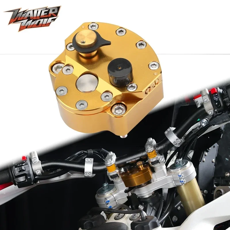 Adjustable Steering Damper Stabilizer for Kove 450 Rally 2023 2024 Stability Safety 24 Gear Damping Control for Colove Rally 450