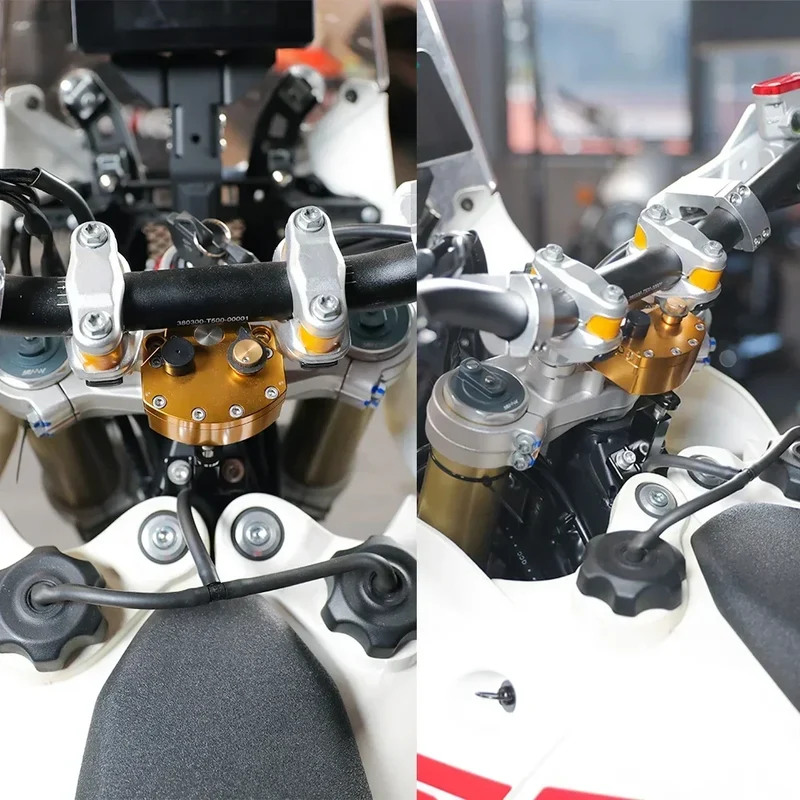Adjustable Steering Damper Stabilizer for Kove 450 Rally 2023 2024 Stability Safety 24 Gear Damping Control for Colove Rally 450