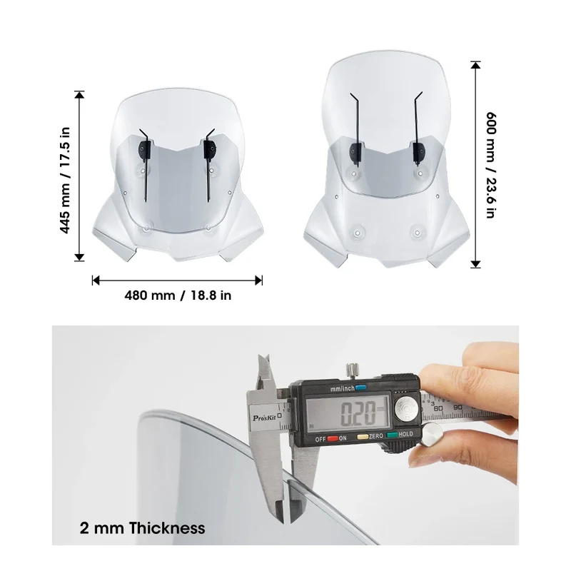 Motorcycle Adjustable Windshield for BMW F750GS F850GS Windscreen Wind Deflectors Screen Visor Protector F 750 GS F 850 GS 2020