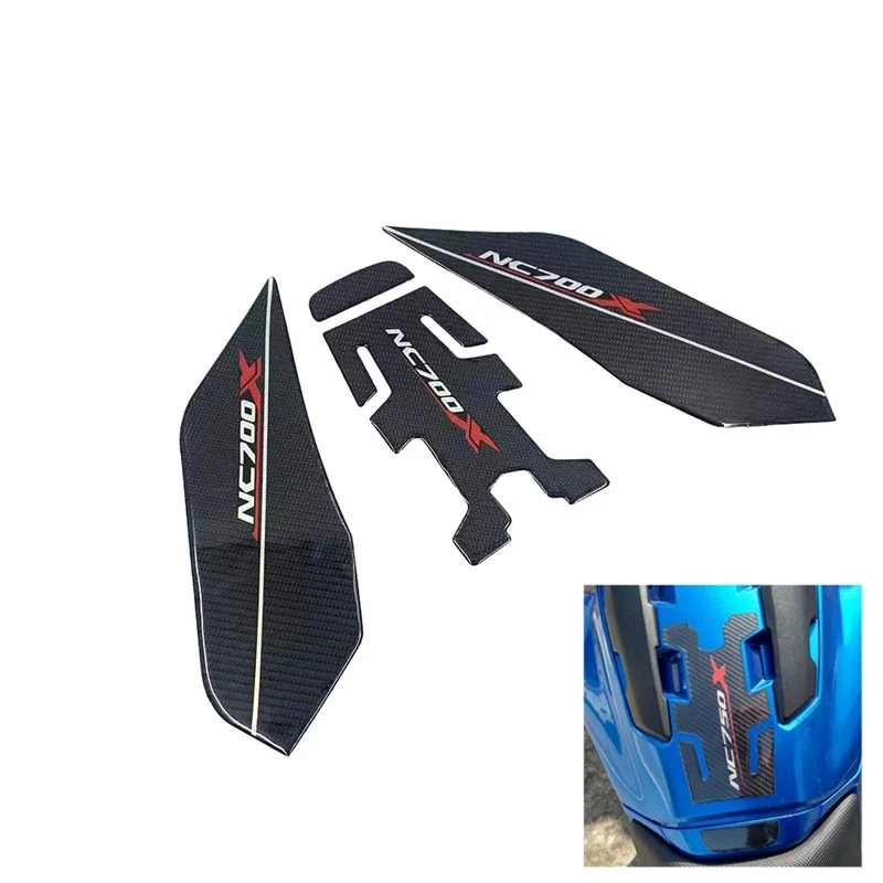 Motorcycle Accessories Carbon Fiber Oil Fuel Gas Tank Pad Tankpad Decal Protector Sticker For HONDA NC750X NC 750X NC700 NC700X