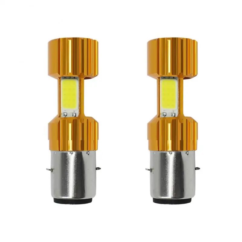 BA20D P15D LED Motorcycle Headlight Bulbs 12V 18W COB Electric Car Headlights Moto LED Scooter Accessories Fog Lamp Whit