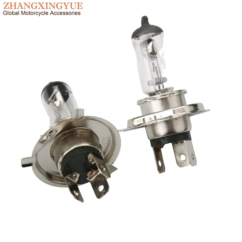 2PC H4 PX43T Bulb Headlight 12V 35/35W For Motorcycle Scooter ATV Kart 50cc 70cc 100cc 125cc 150cc 200cc 250cc