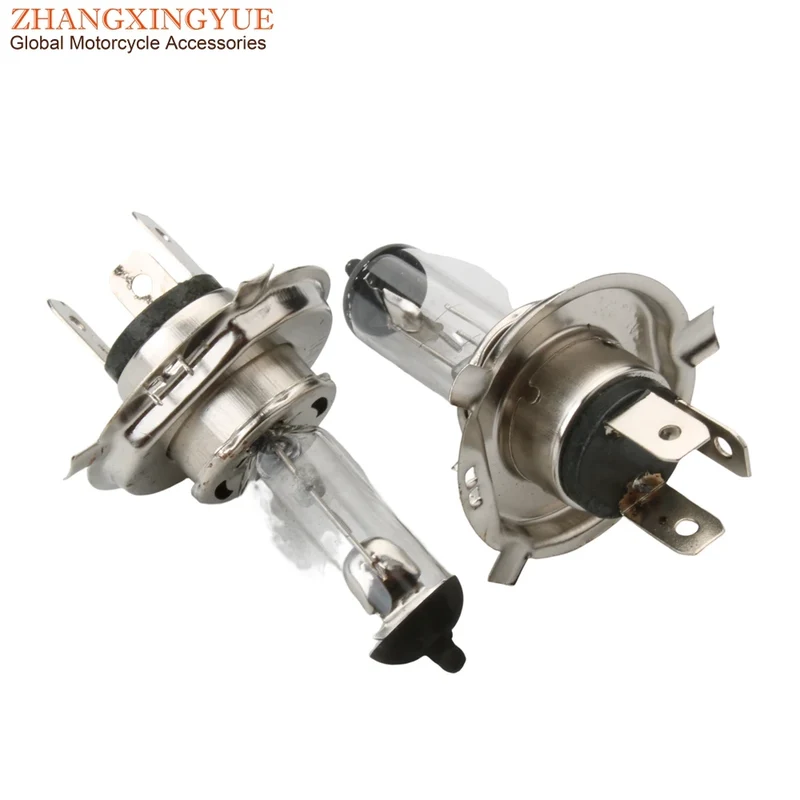 2PC H4 PX43T Bulb Headlight 12V 35/35W For Motorcycle Scooter ATV Kart 50cc 70cc 100cc 125cc 150cc 200cc 250cc