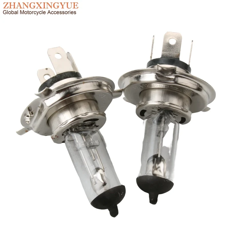 2PC H4 PX43T Bulb Headlight 12V 35/35W For Motorcycle Scooter ATV Kart 50cc 70cc 100cc 125cc 150cc 200cc 250cc