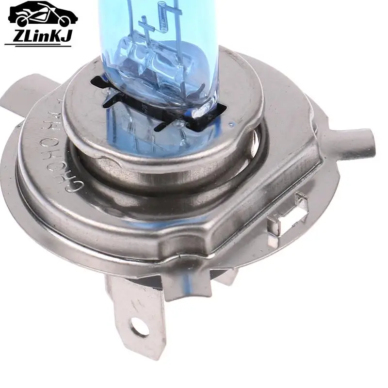 2PCS High Quality Scooter Moped Motorcycle Headlight Bulb H4 P43T 12V 35/35W White Light