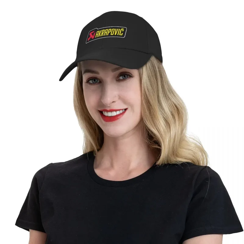 Punk Unisex Akrapovics Motorcycle Racing Baseball Cap Adult Motorrad Biker Adjustable Dad Hat for Men Women Snapback Caps