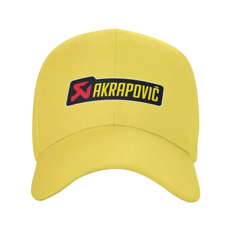 Punk Unisex Akrapovics Motorcycle Racing Baseball Cap Adult Motorrad Biker Adjustable Dad Hat for Men Women Snapback Caps