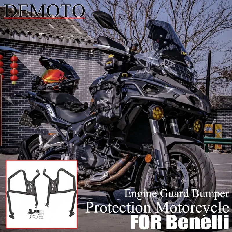 Fit for Benelli TRK502 TRK 502 X TRK 502X BJ500GSA 2021-2023 Protection Motorcycle Engine Guard Bumper Highway TRK502X Crash Bar