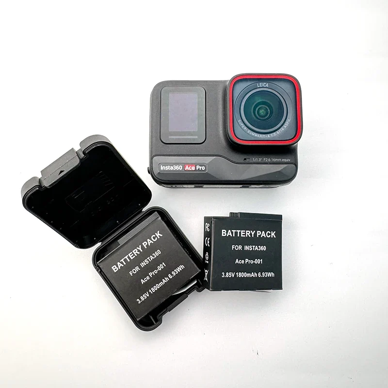 New Version Battery For Insta360 Ace Pro & Ace Optional Fast Charger Box with TF Card Storage For Insta 360 Camera Accessories