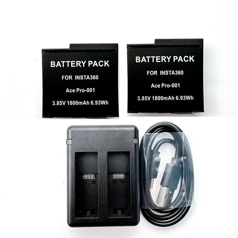 New Version Battery For Insta360 Ace Pro & Ace Optional Fast Charger Box with TF Card Storage For Insta 360 Camera Accessories