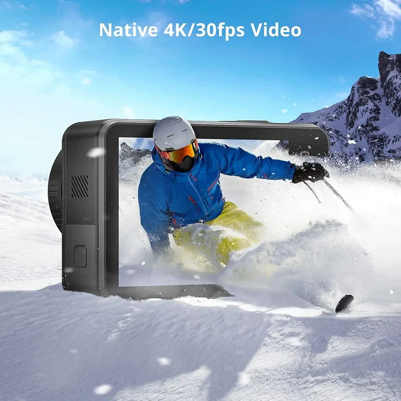 AKASO Brave 7 4K30FPS 20MP WiFi Action Camera Touch Screen IPX8 Waterproof Camera EIS 2.0 Zoom Voice Control Support External Mi