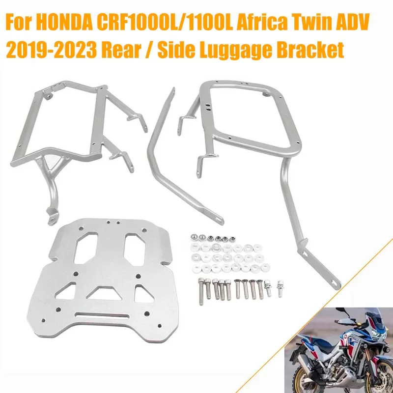 For HONDA CRF1000L/1100L Africa Twin Adventure 2019-2023 Motorbike Side Top Box Luggage Pannier Rack Trunk Case Bracket Holder