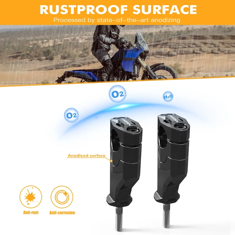 For Tenere 700 20MM Handlebar Riser Heightening Clamp Mount For Yamaha Tenere 700 XTZ700 T700 2019-2024 Tenere 700 World Raid 22