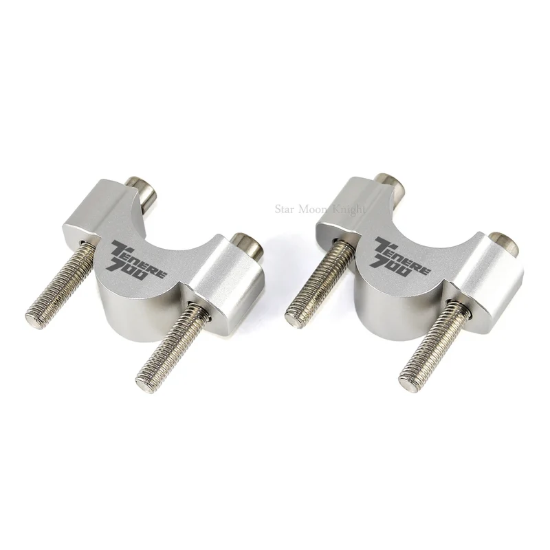 Motorcycle Handlebar Risers Clamp Mounting Mount Riser CNC Billet Aluminum For Yamaha Tenere 700 Tenere700 XT700Z XTZ 700 2019 -