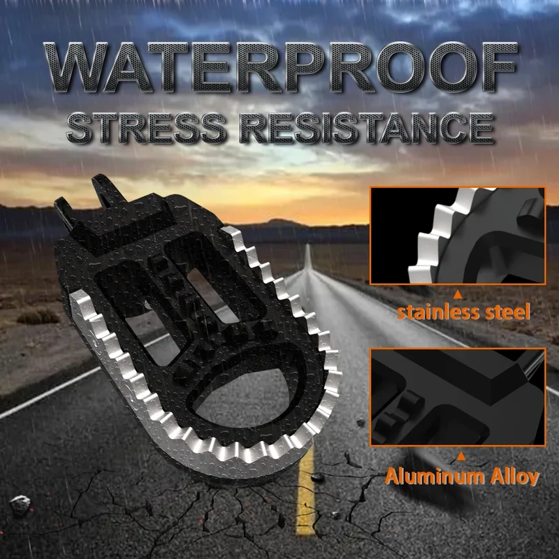 Motorcycle Front Foot Pegs Footrests Pedals For BMW R1200GS R1250GS Adventure R1200GS/Triple Black R1250GS/Rally/TE R1300GS