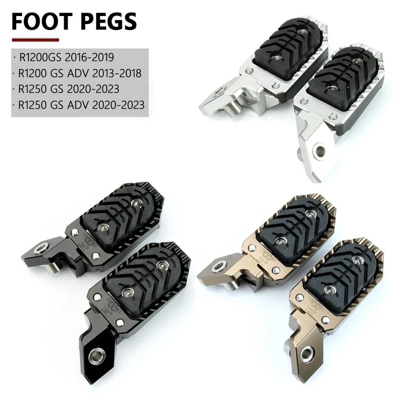 For BMW R1200GS R1250GS NEW Motorcycle CNC Highway Front Foot Pegs Rotatable Footrest Footpegs R 1250 GS Adventure R 1200 GS ADV