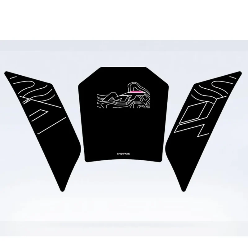 Body Protection FOR CFMOTO 450MT 2024 Anti-skid Fuel Tank Sticker Fish Bone Stickers Anti-wear Sticker Modification Accessories