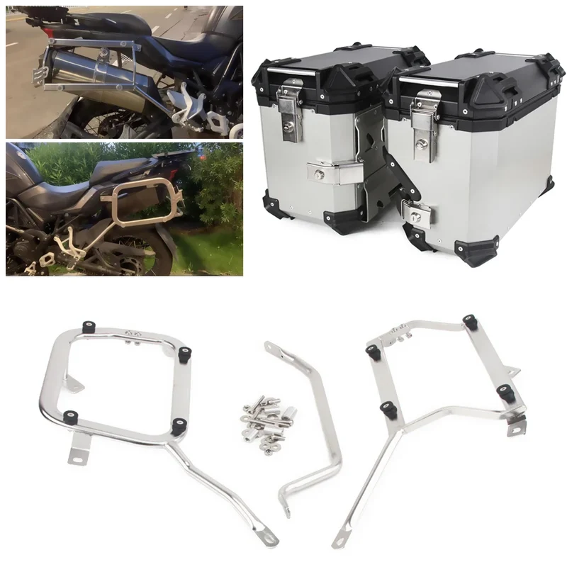 Motorcycle 38L Side Box TRK 502X 702X For Benelli TRK502X TRK702X Luggage Panniers Saddlebag Bracket Rack