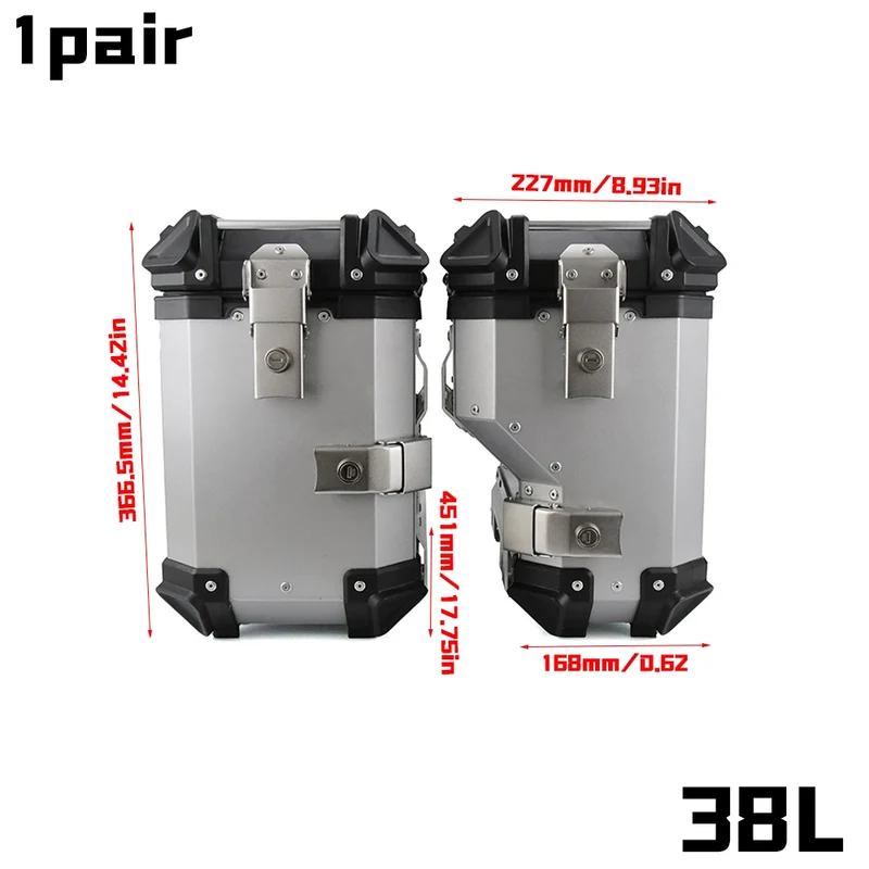 Motorcycle 38L Side Box TRK 502X 702X For Benelli TRK502X TRK702X Luggage Panniers Saddlebag Bracket Rack