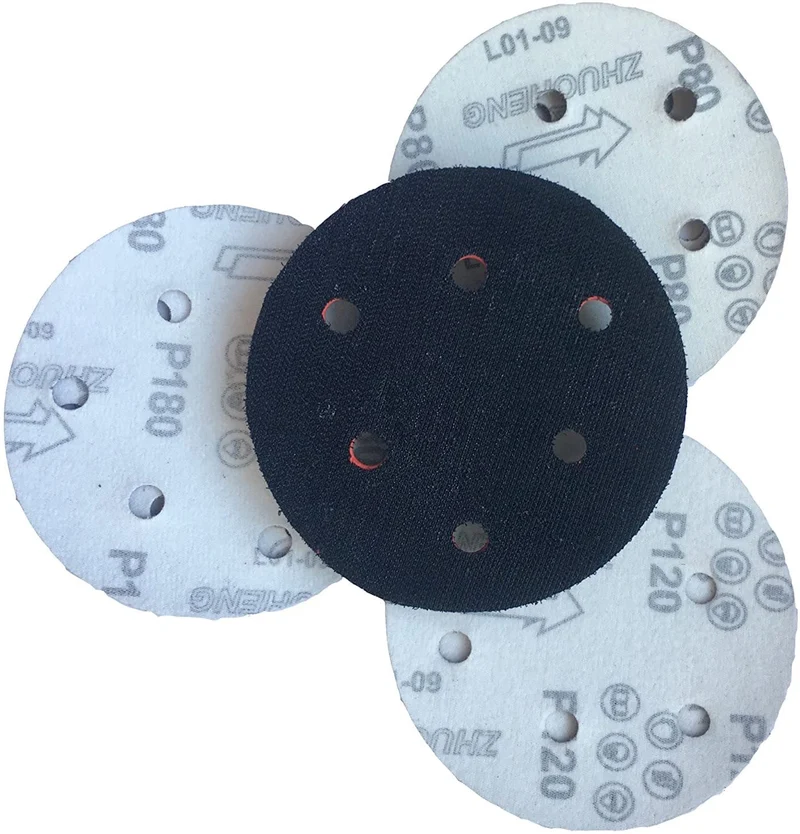 Neuwertig - #3 FANZTOOL Absaughaube mit 125 mm Topf und Schleifpapier klett