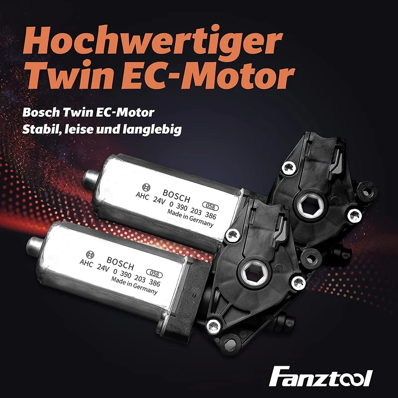 FANZTOOL höhenverstellbarer Schreibtisch-Gestell mit 2 x Bosch Motoren elektrisch stufenlos in Weiß