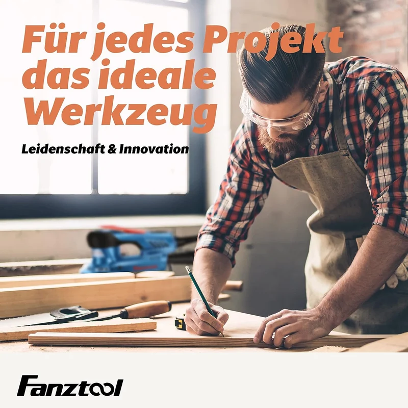 Neuwertig - 49C FANZWORK 300W Exzenterschleifer mit Staubfangbehälter staubgeschütztem Schalter