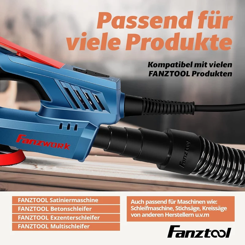FANZTOOL XXL Gummi Schlauchadapter 55 mm universal